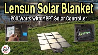 200W Lensun Solar Blanket - Ultra-Portable Complete Solar System (Demo and Review)