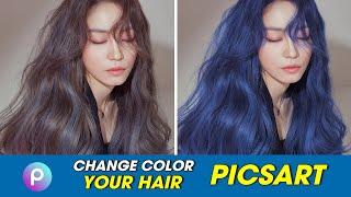 How To Change Hair Colour In Picsart | PicsArt Tutorial