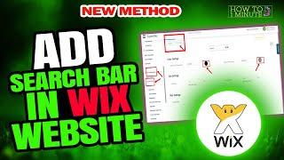How to add search bar in wix website 2024