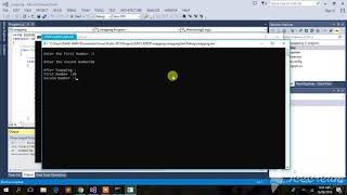 C# Program to Swap two Numbers