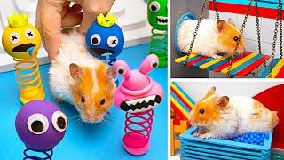  Wir bauen das kreativste Rainbow Friends Hamster-Labyrinth!