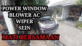 Salah satu penyebab blower AC wiper sein power window mati bersamaan || fuse IG back sering putus