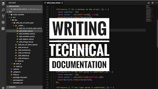 Writing technical documentation