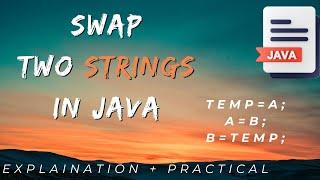 How to Swap Two Strings in java (Hindi) | Java Basic Questions Series