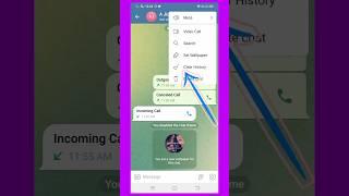 #shorts | How to delete chat history on telegram|| #viral #telegram