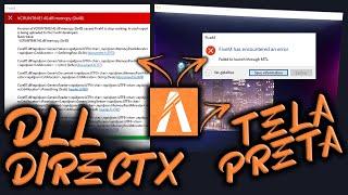 ERRO DE DLL, DIRECTX, TELA PRETA [FIVEM NÃO ABRE - RESOLVIDO - PT BR]