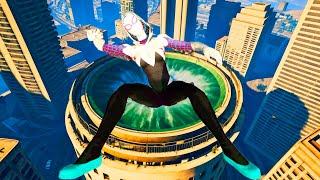 GTA 5 Ragdolls And Crazy Falls / Gwen Stacy Jumping Fails