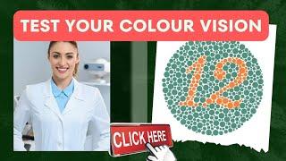 ISHIHARA COLOUR VISION TEST | Eye Test | Colour Blindness Test | Optometry