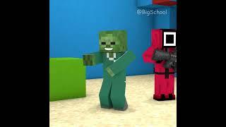 When Hacker Plays Squid Game Bottle Flip |  Minecraft Animations