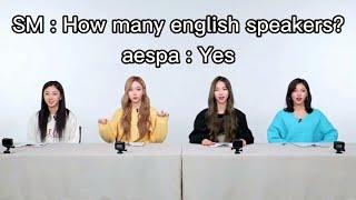 aespa speaking fluent english for 4 minutes straight
