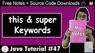 this and super keyword in Java