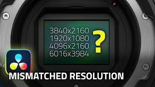 Get rid of BLACK BARS - How to Handle Mismatched Resolutions - Davinci Resolve TUTORIAL