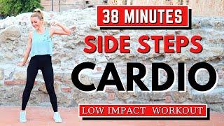 SIDE STEPS CARDIOLOW IMPACT CARDIO for WEIGHT LOSSKNEE FRIENDLYNO JUMPINGNO REPEAT