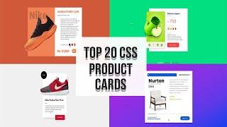 20 CSS Product Cards | CSS responsive product cards | Product cards html css