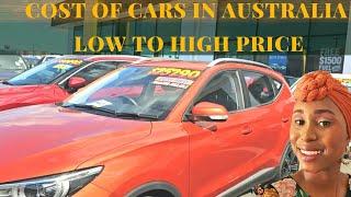 Car prices in Australia| Cost of living