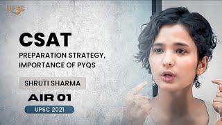 Shruti Sharma IAS - CSAT (Strategy, PYQs) [GS - II] #upsc #upscexam #csat #ias