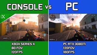 Warzone | Xbox Series X vs PC | RTX 3080TI + Ryzen 95900X | 120FPS | 80 vs 120FOV | 1440P Gameplay