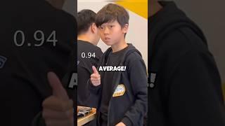 0.93s 2x2 RUBIK’S CUBE Average! | Yiheng Wang #cubing #speedsolving