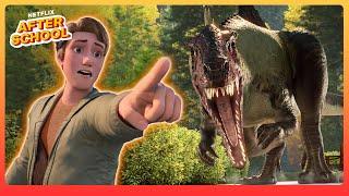 EVERY Carnivorous Close Call!  Jurassic World Chaos Theory | Netflix After School