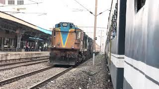 17017 rajkot secunderabad express high speed overtake (diesel engine locomotive )