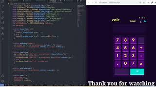 Calculator App with HTML, CSS and JavaScript