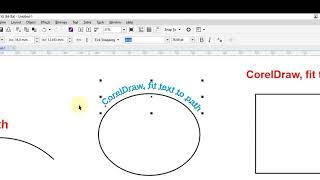 Fit text to path in Coreldraw