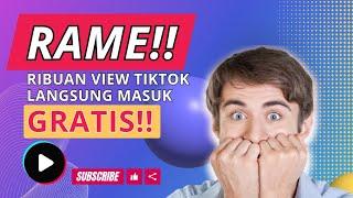 CARA MENAMBAH VIEW TIKTOK GRATIS 2024 || TANPA APLIKASI || TERBARU