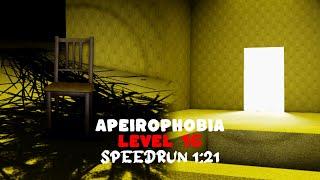 Roblox Apeirophobia Level 16 Speedrun 1:21 Solo