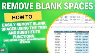 Master TRIM & SUBSTITUTE to Remove ALL Spaces (Including Non-Breaking!)