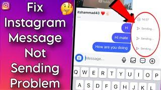 How To Fix Instagram Message Not Sending Problem? || Failed To Send Message In Instagram