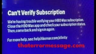 Can't verify subscription (HBO)