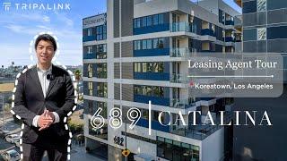 689 Catalina Apartments Leasing Agent Tour | Los Angeles Koreatown | Tripalink