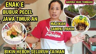 PERTAMA KALI BIKIN BUBUR PECEL JAWA TIMUR AN - VLOG TKW