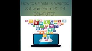 How to uninstall (Remove) unwanted Software's in Computer or Laptop #