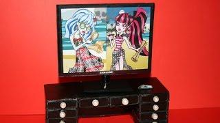 Как сделать телевизор для кукол.How to make a TV for dolls.Cómo hacer una televisión for dolls