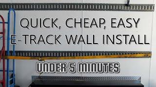 FASTEST Way to Hang E-Track in Enclosed Trailer