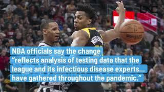 NBA Alters COVID-19 Protocols for Vaccinated Players