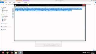 How To Change The Text and Background Color of your Command Prompt