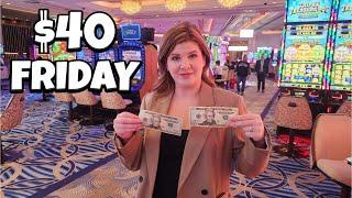 I Won BIG on Slots With ONLY $40 in Las Vegas!