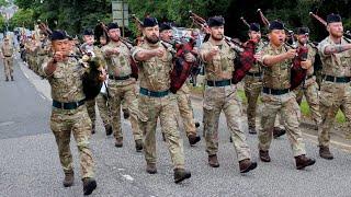 The Royal Regiment of Scotland | Start of North Lanarkshire Freedom Parade July 2024