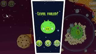 Angry Birds Space Fat Pig level Failed Screen