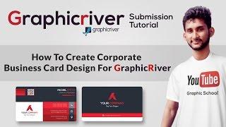 How To Create Corporate Business Card Design For Graphicriver | Graphicriver Submission Tutorial #01