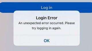 Login Error An unexpected error occurred. Pleasetry logging in again | Facebook messenger down 2024