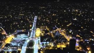 Tirana Albania by Night - Drone Aerial Video