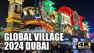 GLOBAL VILLAGE DUBAI 2024 WALKING TOUR 4K