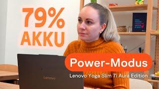 What can the power mode do on the Lenovo Yoga Slim 7i Aura Edition? | Cyberport