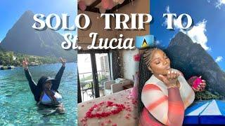SOLO TRIP to CASTRIES, ST.LUCIA TRAVEL VLOG| Sugar Beach + things to do in St.Lucia