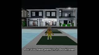 Pov: You have Premium in Brookhaven...