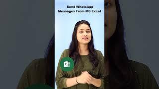 How To Automatically Send WhatsApp Messages From MS Excel #whatsapp #whatsappautomation #shorts