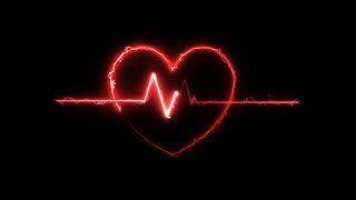 Red Neon Heart Animation With Black Screen Background | Neon Heartbeat Animation | Neon Heart Anima